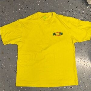 Tommy Bahama Bright Yellow Short-Sleeve Logo Tee vintage L Size Matters big ciga